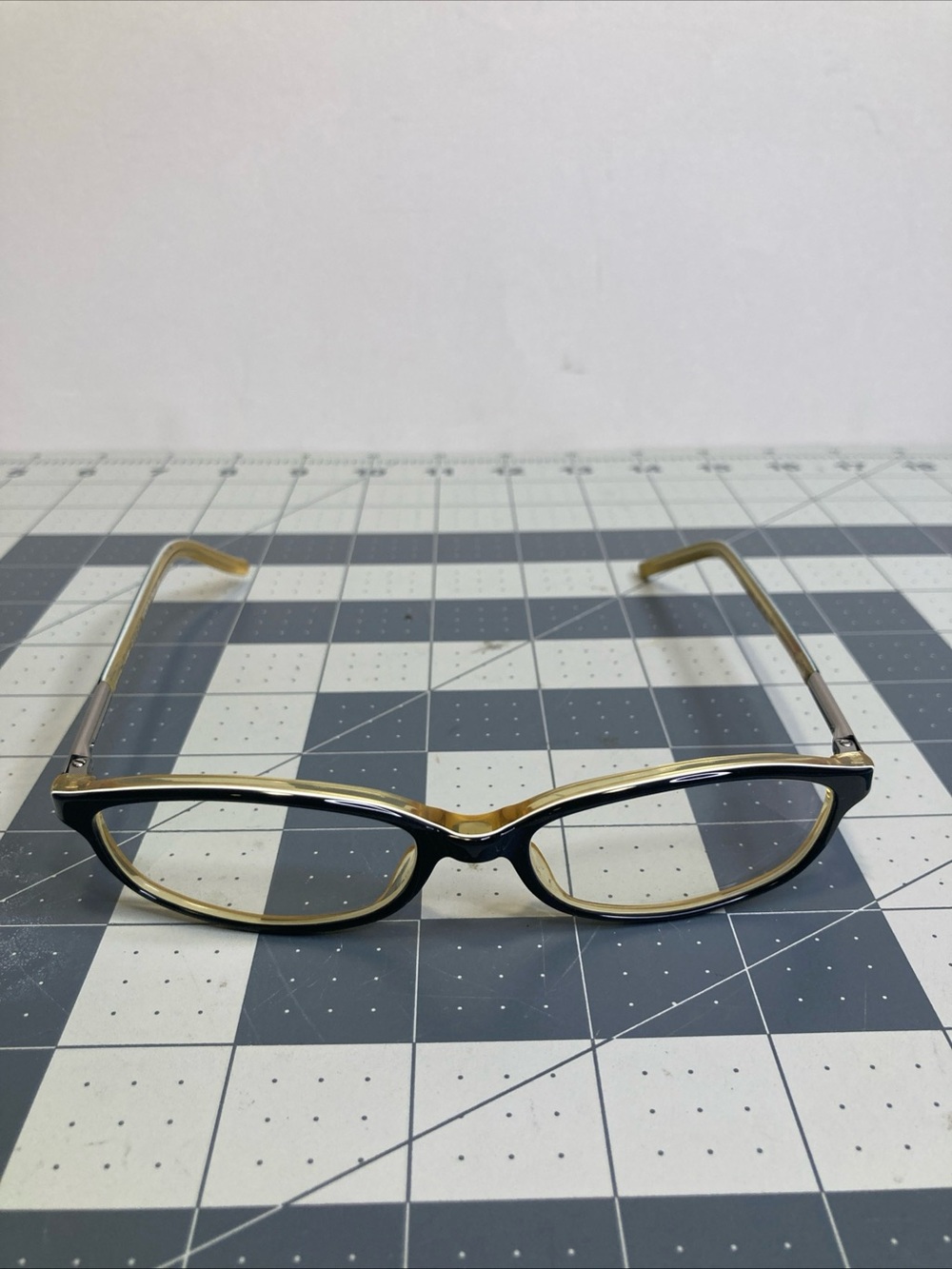 GUCCI GG2468 Eyeglasses Frame Italy 153 Black/ Yellow